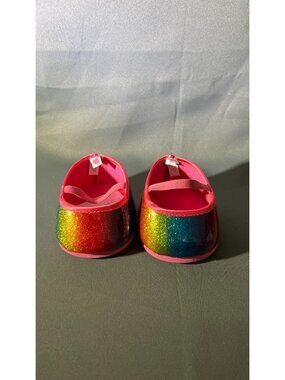 Rainbow Glitter B-A-B Doll Shoes For Plush Toys Slip-On Design